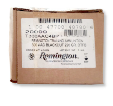 Remington 300 AAC BlackOut 220 grain OTFB  200 Rounds Bulk Pack-T300AAC4BP