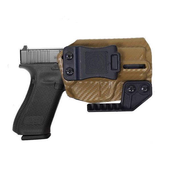 Nerd IWB Glock 17/22/31 Holster, Carbon Fiber Brown - NRD-GLK17-CFBRO