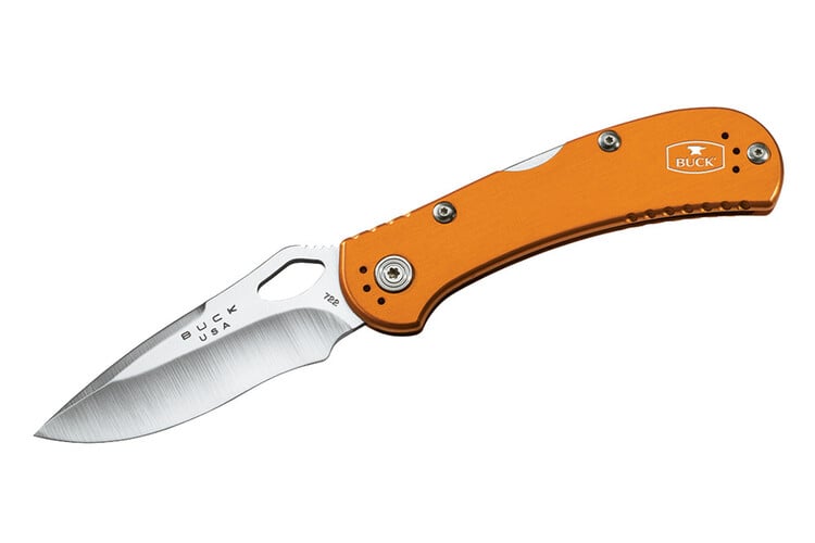 Buck 722 Spitfire Folding Drop Point Knife, Orange - 0722ORS1-C