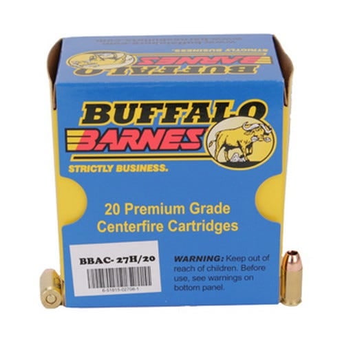 Buffalo Bore 380 ACP +P 80 grain Barnes TAC-XP Lead-Free Pistol and Handgun Ammo, 20/Box - 27H/20