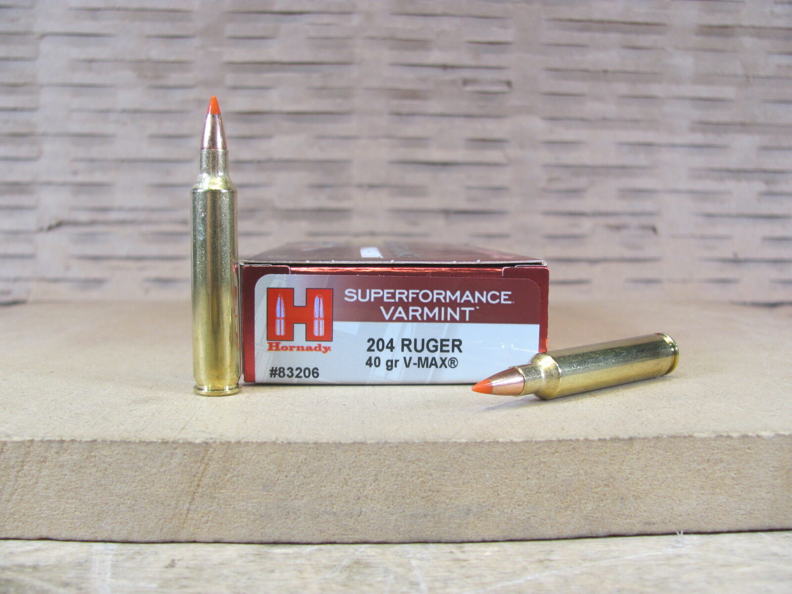 200 Round Case – 204 Ruger 40 Grain V-Max Hornady Ammo – 83206