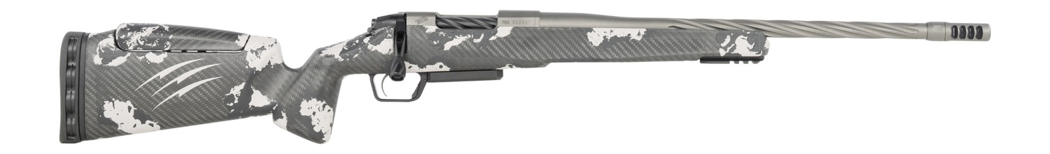 Fierce Firearms RIVSSX25CM22GP Twisted Rival XP 2.0 25 Creedmoor 3+1 22" Glacier Cerakote Spiral Fluted Threaded Barrel, Stainless Steel Drilled Tapped Receiver, Arca Rail Forend, Phantom Camo Push