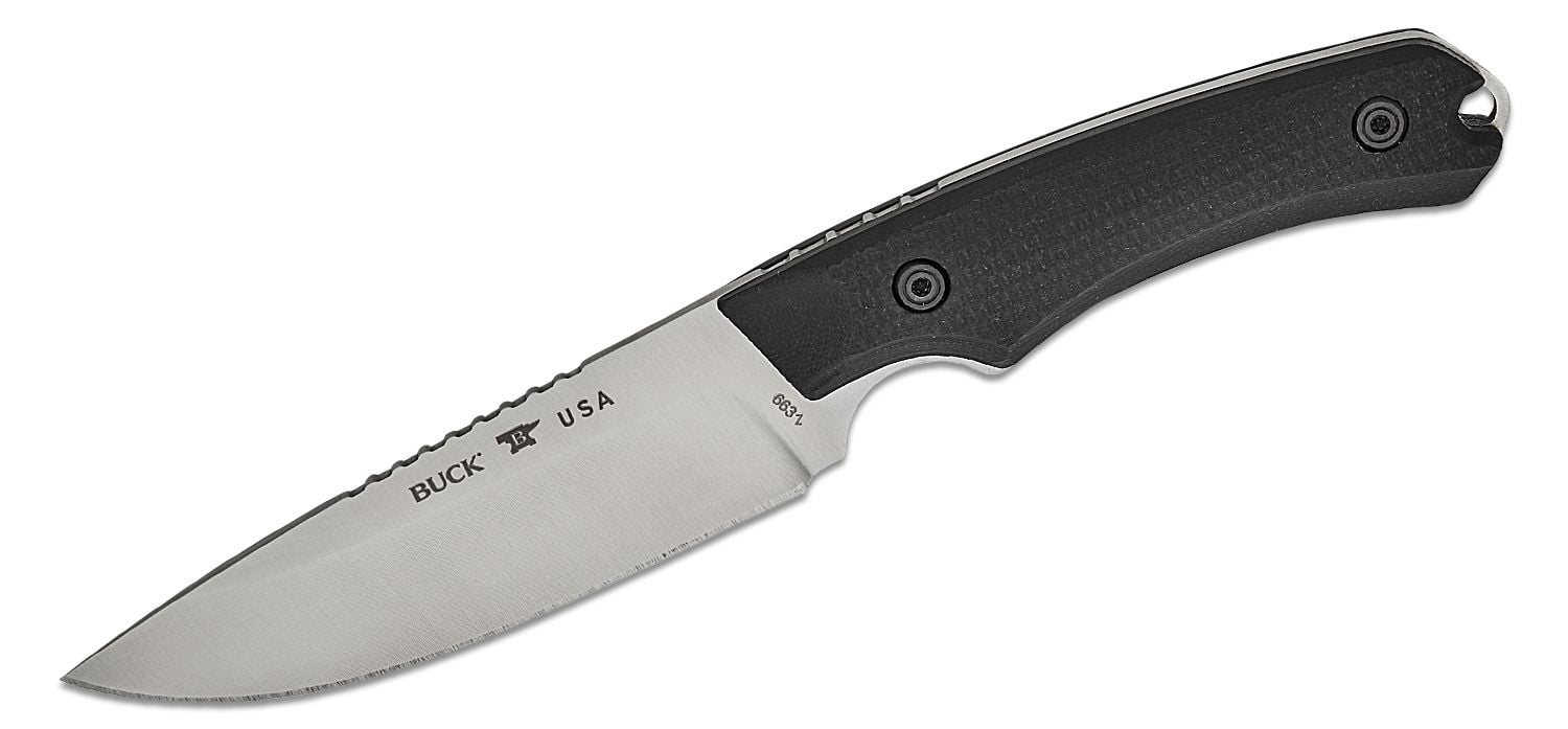 Buck Alpha Guide Elite Fixed Blade Drop Point Knife, Black - 0663BKS-B