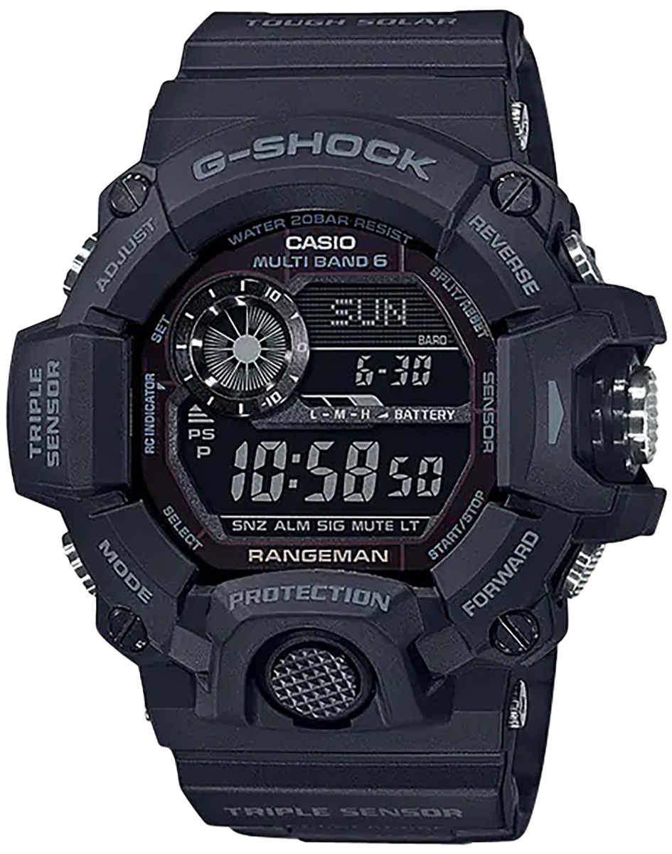 Casio G-Shock Rangeman Digital Wrist Watch, Blackout - GW94001B