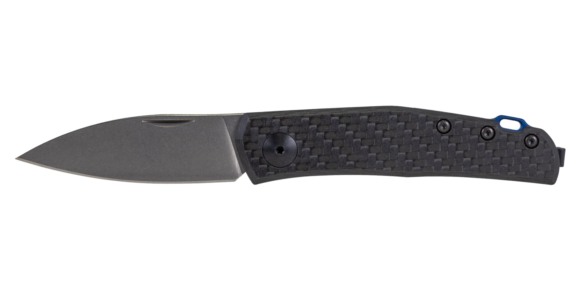 Zero Tolerance Anso 2.6" Spear Point Folding Knife, Carbon Fiber/Stonewash - 0235
