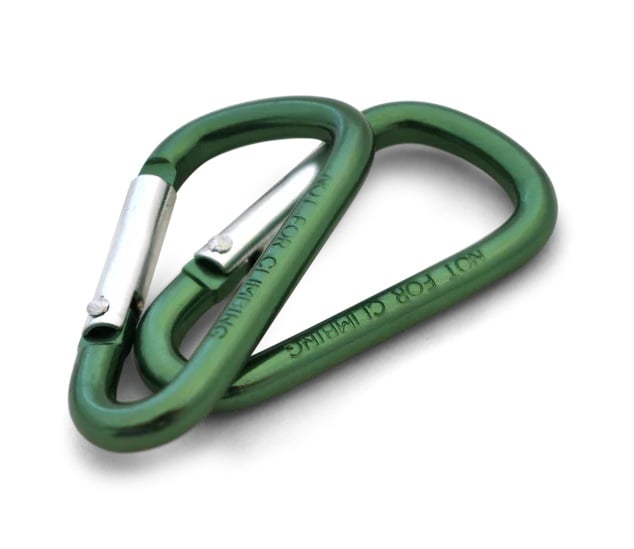 Coghlan's 4mm Mini Carabiner Set of 2, Green - 2512