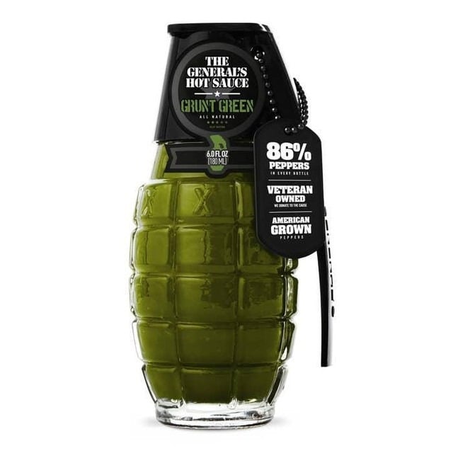 The General's Hot Sauce 6 oz, Grunt Green - 0311-002