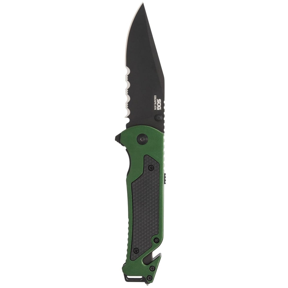 SOG Knives Excape 2.0 Folding Knife Clip Point OD Green - Reliable Blade, Secure Lock, Versatile EDC Knife for Various Tasks - SOG-11-52-01-43