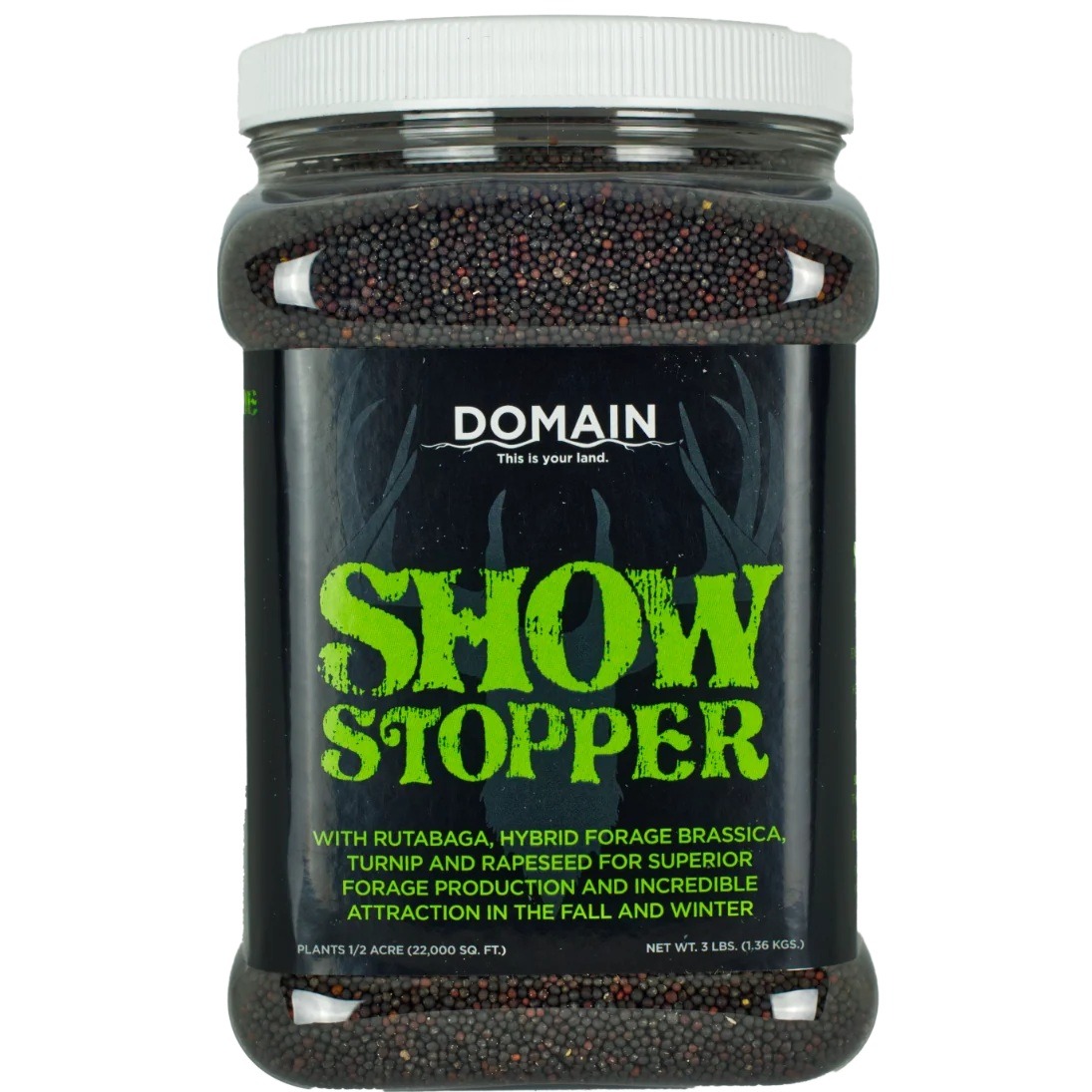 Domain Outdoors Show Stopper Food Plot Seed Mix, 3 lb - SSFP34