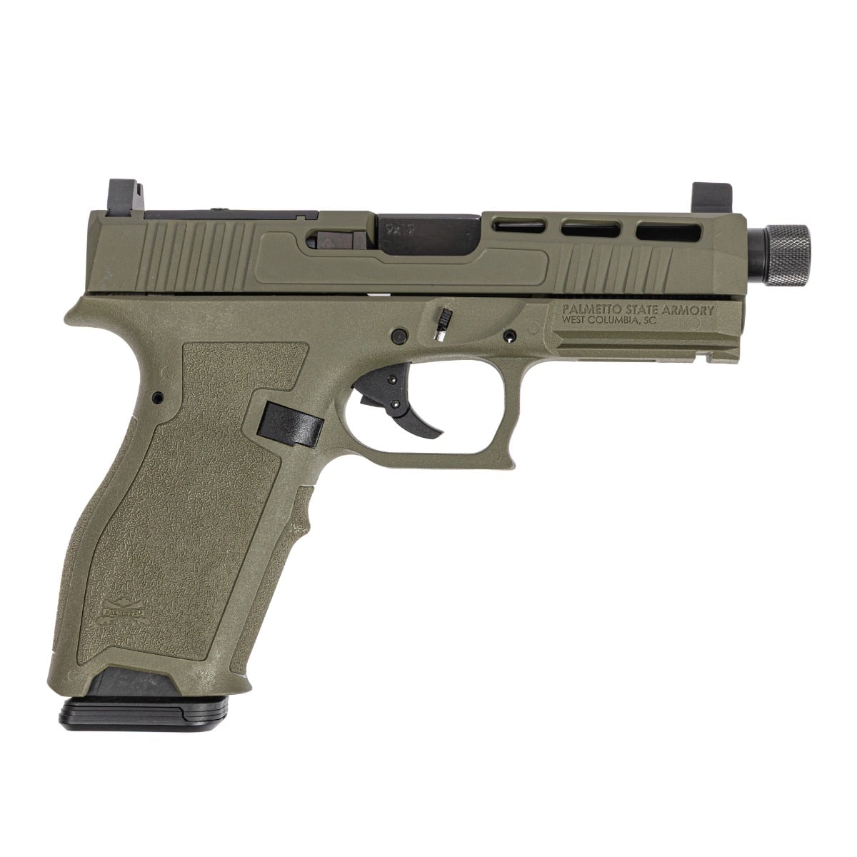 PSA Dagger Full Size - S 9mm SW2 RMR Pistol With Threaded Barrel, Sniper Green