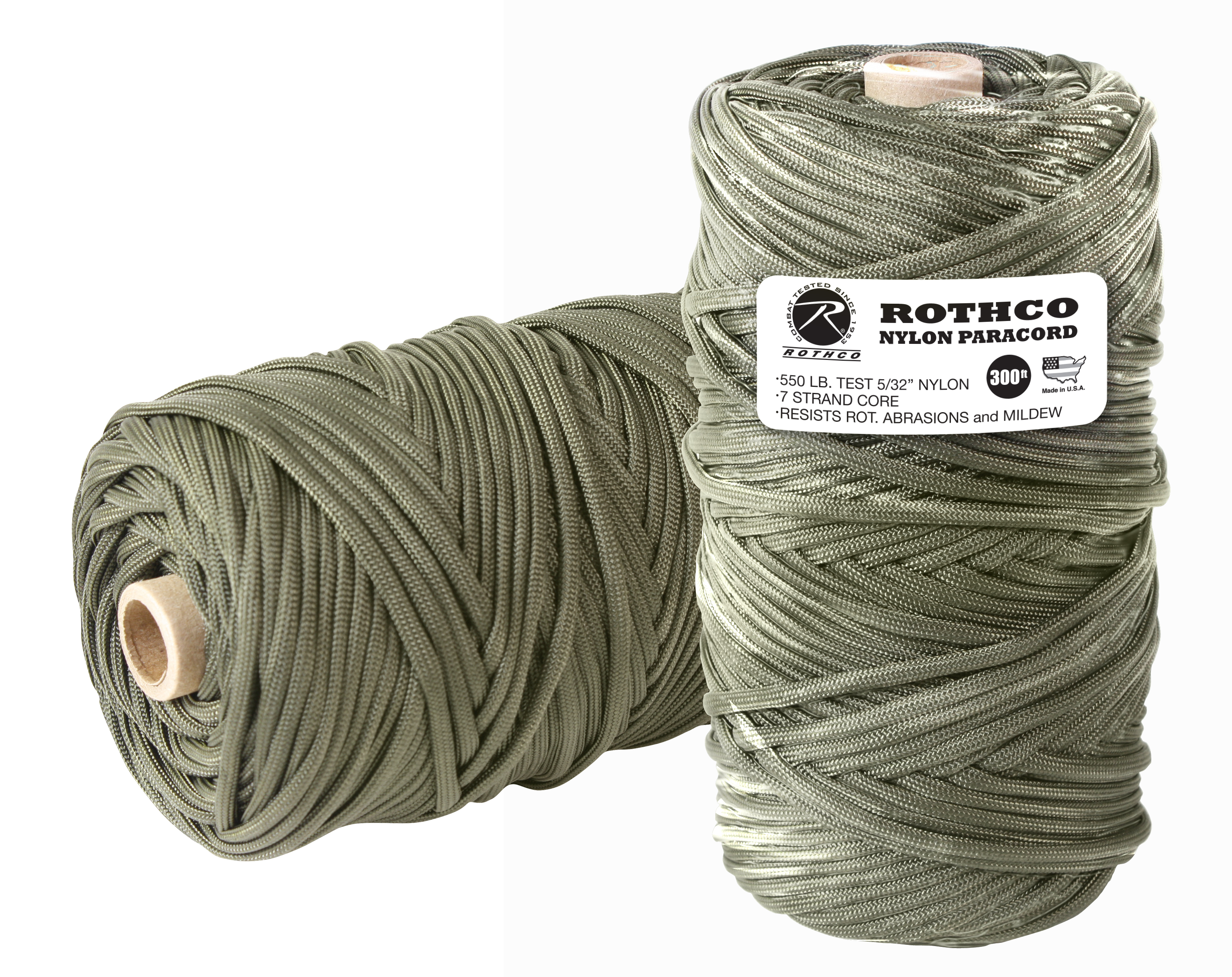 Rothco Nylon Paracord 550Lb 300 Ft Tube - Olive Drab