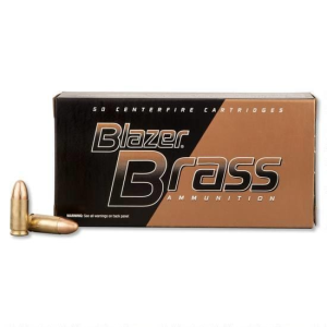 CCI Blazer Brass 9mm 115 GR FMJ Ammunition 51991BB - 100rd Box