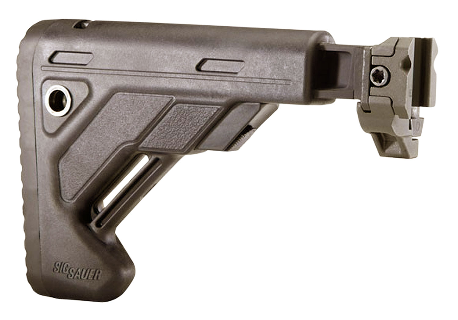 Sig Sauer Polymer Telescoping Folding Stock, Flat Dark Earth - STOCKXFOLDTELEFDE