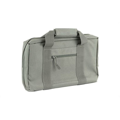 NCSTAR Discreet Pistol Case w/ Two Padded Compartments, Gray Nylon - CPU2903