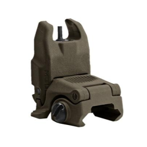 Magpul-Accessories Magpul  MBUS Back Up Sight  Generation II  Fits Picatinny  OD Green   Front  Flip Up MAG247-OD