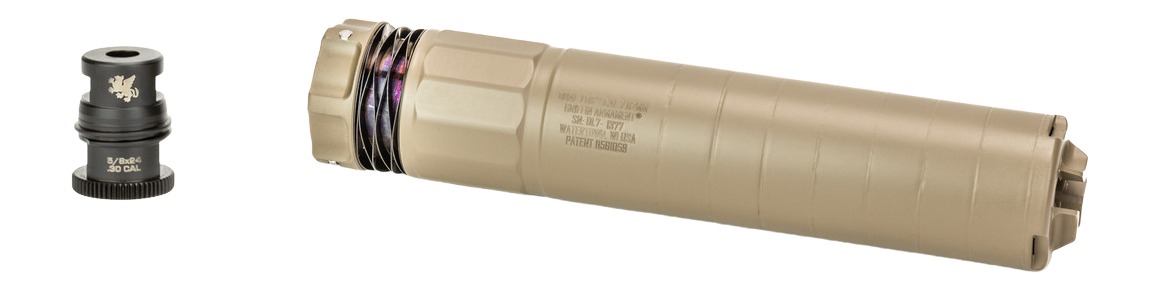Griffin Armament Dual-Lok 7 7.62mm Silencer FDE