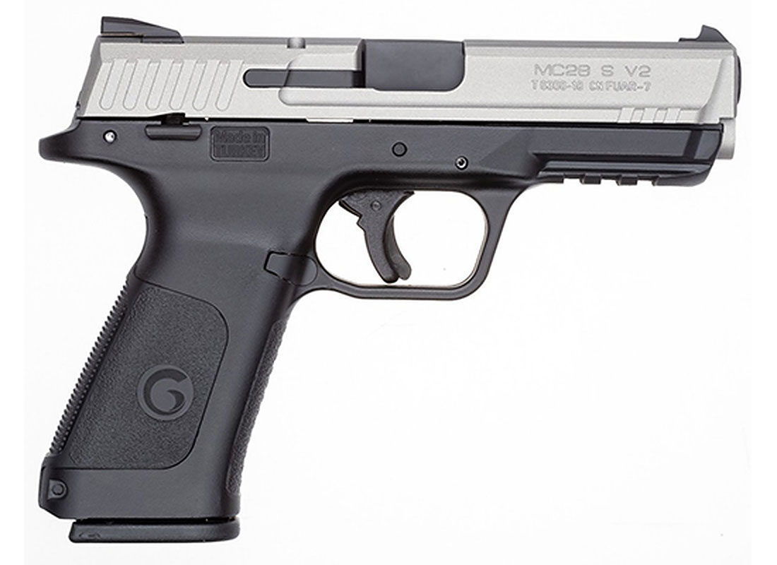 EAA Girsan MC28SA 9mm Pistol, Titanium/Black - 390105