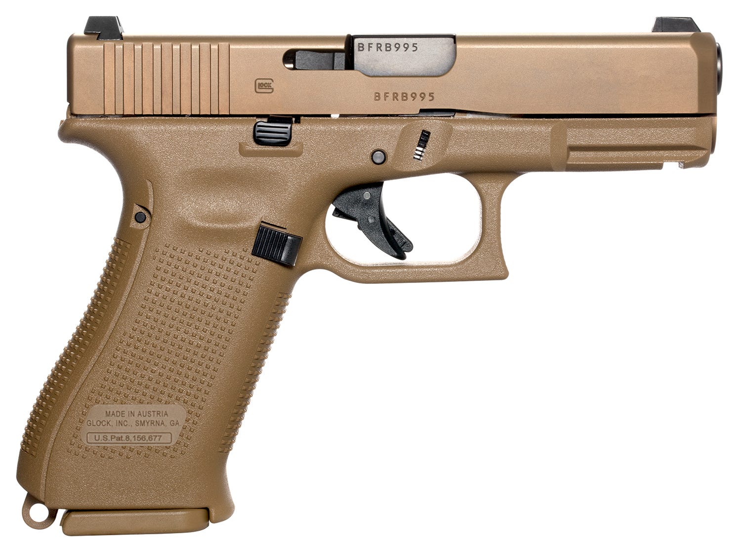 Glock 19X Gen 5V Flat Dark Earth 9mm 4.02" Barrel 17/19-Rounds
