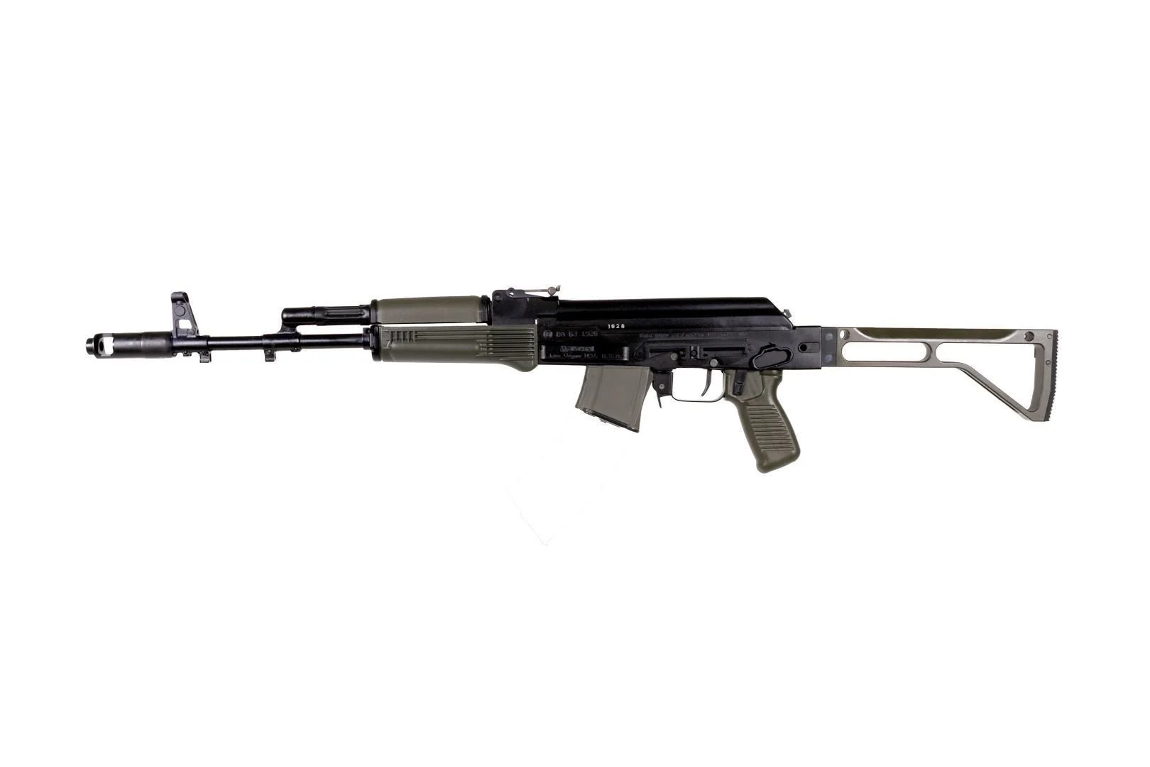 Arsenal SAM7SF 7.62x39mm Semi-Auto AK-47 OD Green Rifle with Aluminum Side Folding Stock with Cheek Rest QD Points