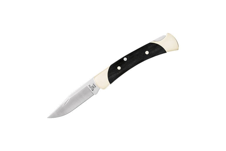 Buck "The 55" Folding Clip Point Pocket Knife, Black - 0055BRS-B