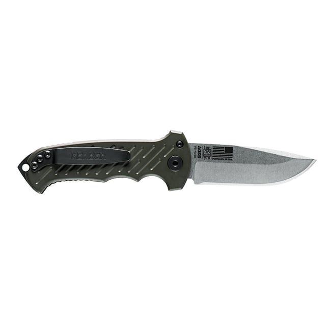 Gerber 06 Auto 10th Anniversary Knife, Olive Drab Green W/ Stonewashed Blade - 30-001263
