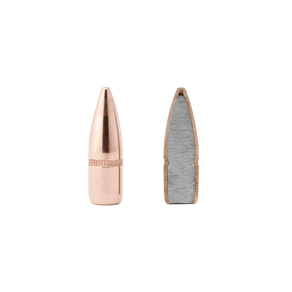 Hornady Traditional .22 Cal FMJBT Rifle Bullet w/Cannelure, 55 gr 0.224" 6000rds