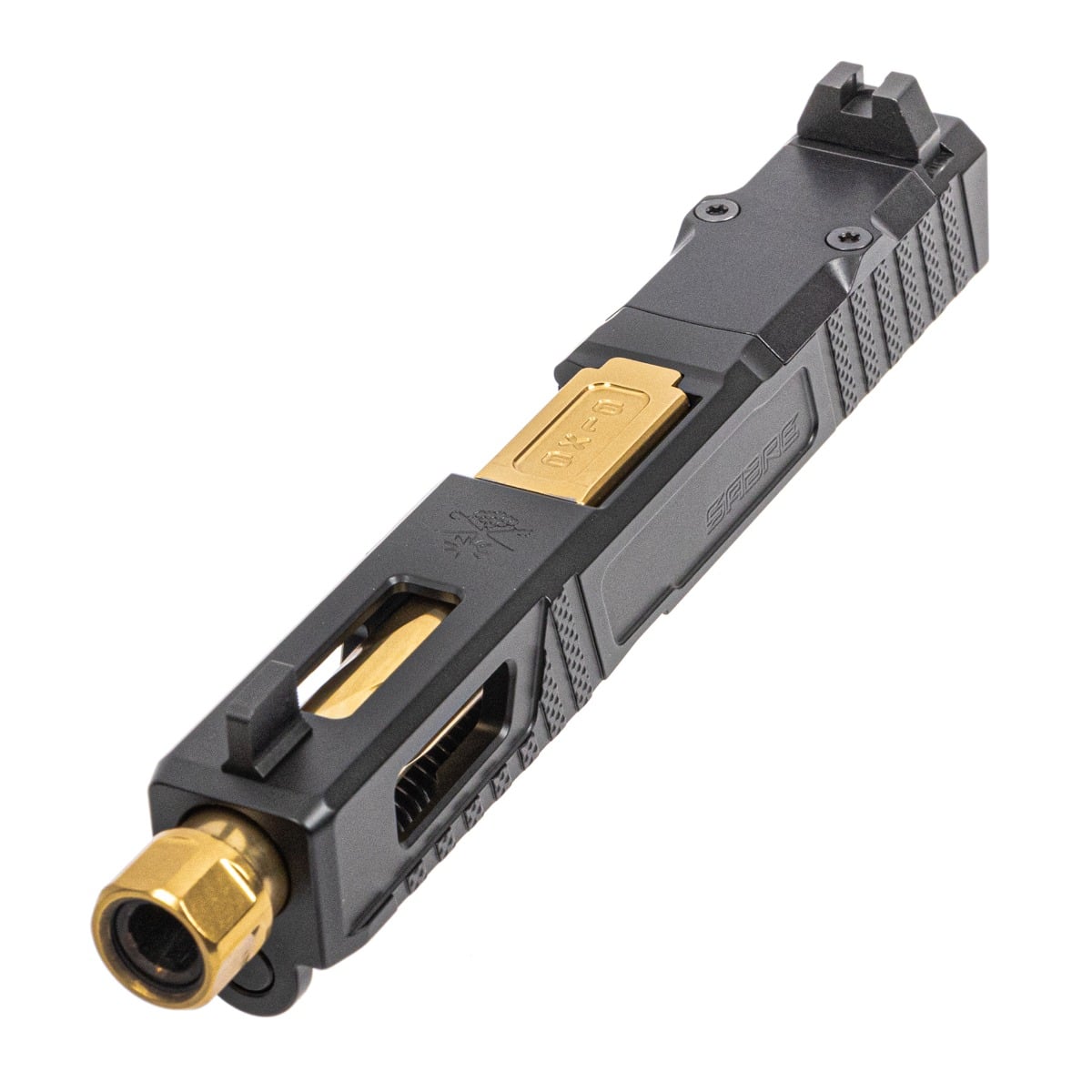PSA Sabre Dagger RMR Slide Assembly With TiN Threaded Barrel, Black