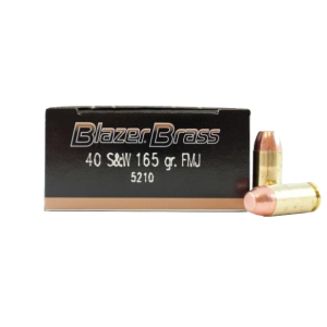 CCI Blazer Brass 40 S&W 165 GR FMJ Ammo, 5210 - 50rd Box