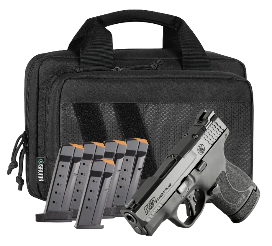 Smith & Wesson Shield Plus OR 3.1" 9mm (1)10rd/(5)13rd Pistol, w/ Pistol Bag, No Thumb Safety - 14800