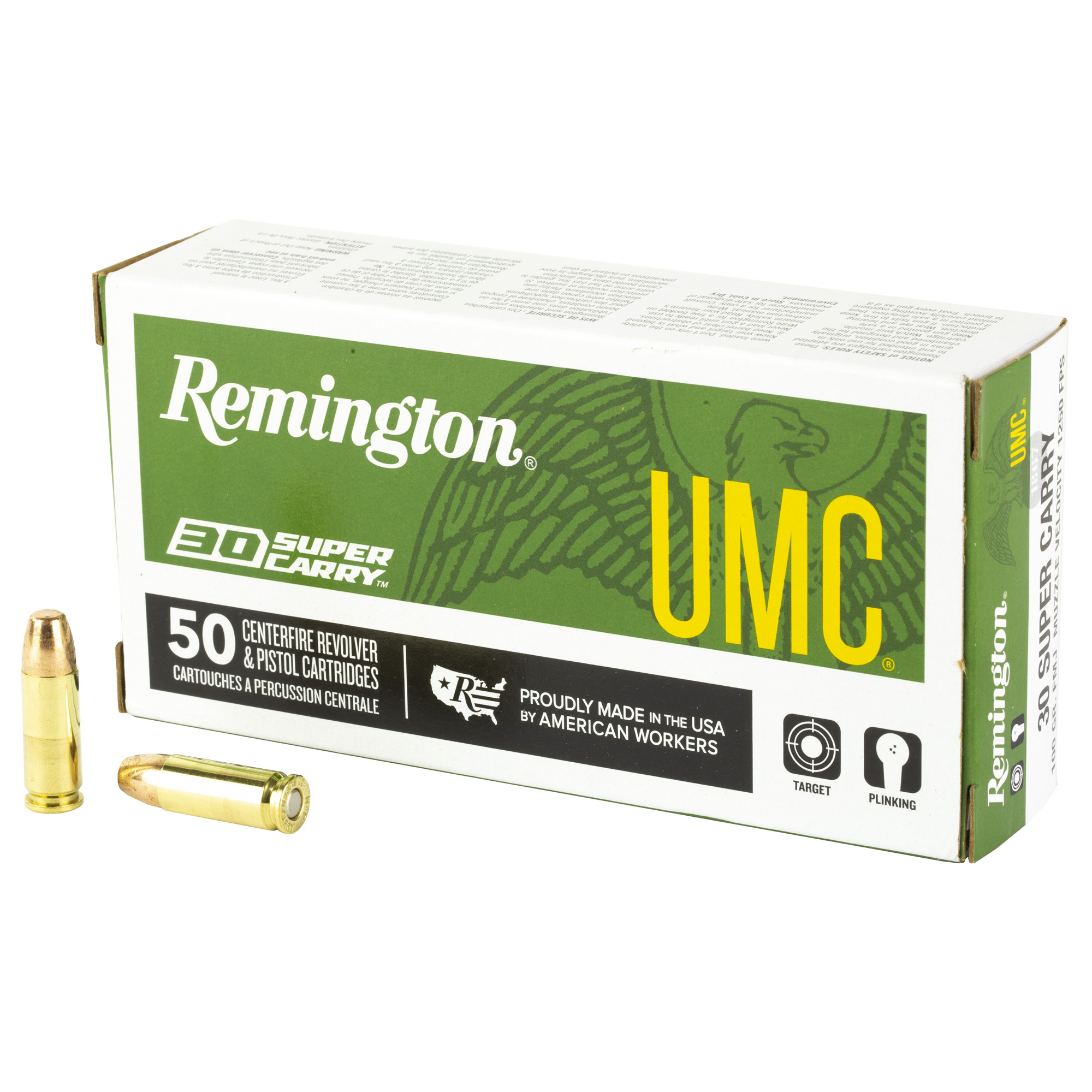 REMINGTON UMC 30 SUPER CARRY – 100GR FMJ 50RD 20BX/CS - No Credit Card Fees - Low, flat rate shipping