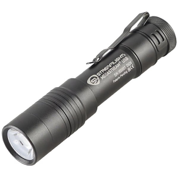 Streamlight Megastream USB Rechargeable Flashlight, 1800 lm Black