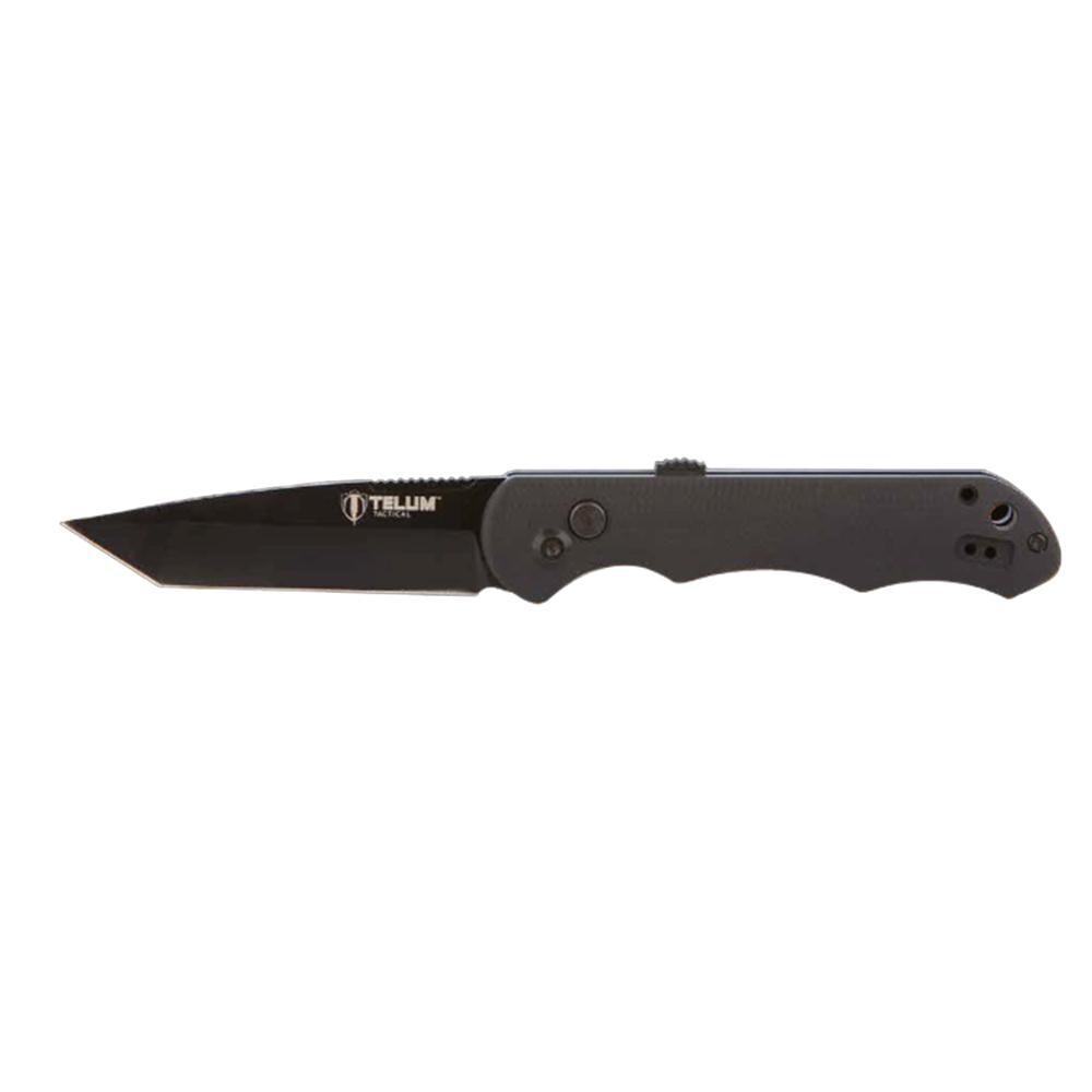 Telum Tactical Aftershock Folding Knife Tanto, Black