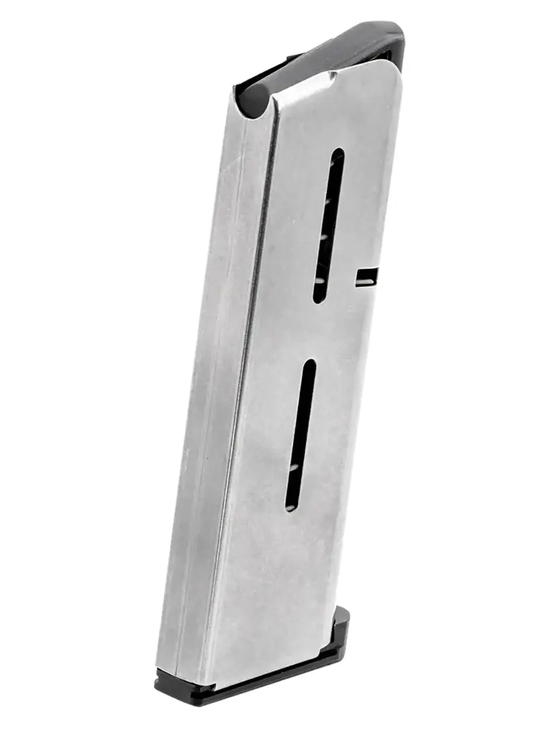 Wilson Combat 47OXCHV 1911 6rd Detachable w/ Lo-Profile Steel Floor Plate 45 ACP+P Stainless Steel