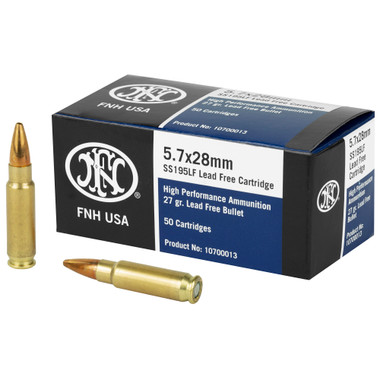 FN 10700013 High Performance 5.7x28mm 27 gr Lead Free Hollow Point 50 Per Box/ 40 Case