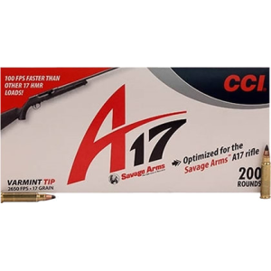 CCI 949CC A17 17 Hornady Magnum Rimfire (HMR) 17 GR Varmint Tipped - 200rd Box