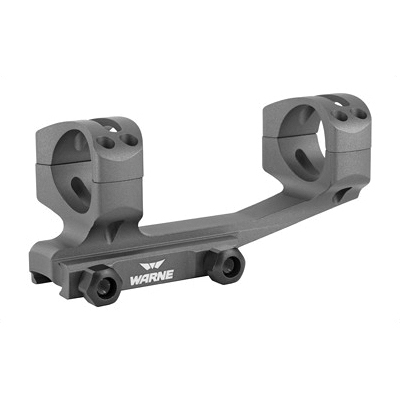 Warne Generation 2 Extended Skeletonized 1 Piece 30mm Scope Mount For AR Platform, Gray - XSKEL30TG