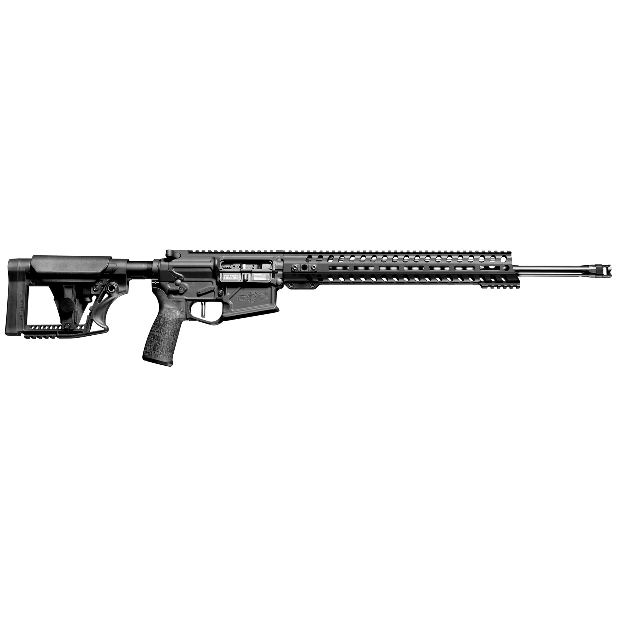 Patriot Ordnance Factory 01734 Rogue Prescott 6.5 Creedmoor 20″ DI 20+1 Black Anodized Rec 14.50″ Renegade M-LOK Stainless Steel Fluted Barrel Black Adjustable Stock Black Polymer MFT Grip Right Hand - No Credit Card Fees - Low, flat rate shipping