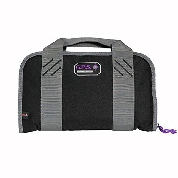 GPS Double Compact Pistol Case w/Mag Storage, Purple