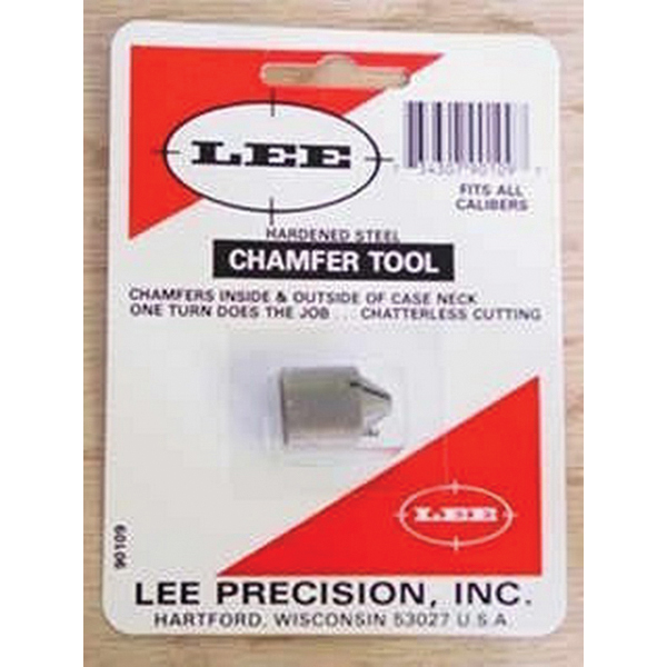 Lee Precision Hardened Steel Universal Chamfer Tool, Gray, for .50 BMG Cartridge - 90109