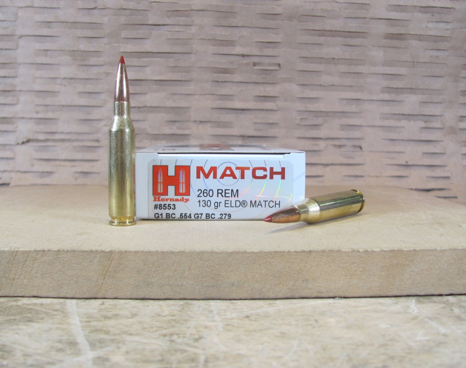 200 Round Case – 260 Rem 130 Grain ELD Match Ammo by Hornady – 8553