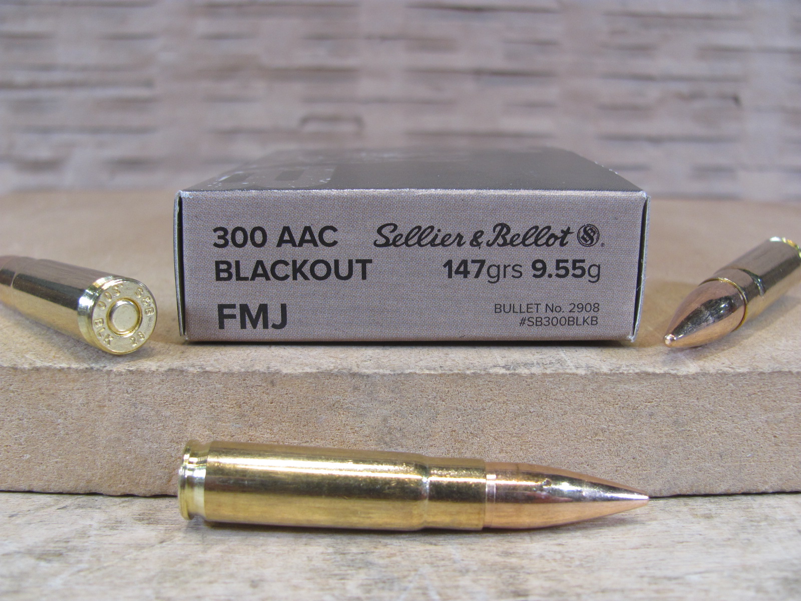 1000 Round Case – 300 AAC Blackout 124 Grain FMJ Ammo By Sellier Bellot – SB300BLKA