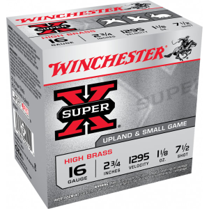 Winchester Ammo X16H7 Super-X High Brass 16GA 2.75\" 1 1/8oz #7.5 Shot - 25sh Box