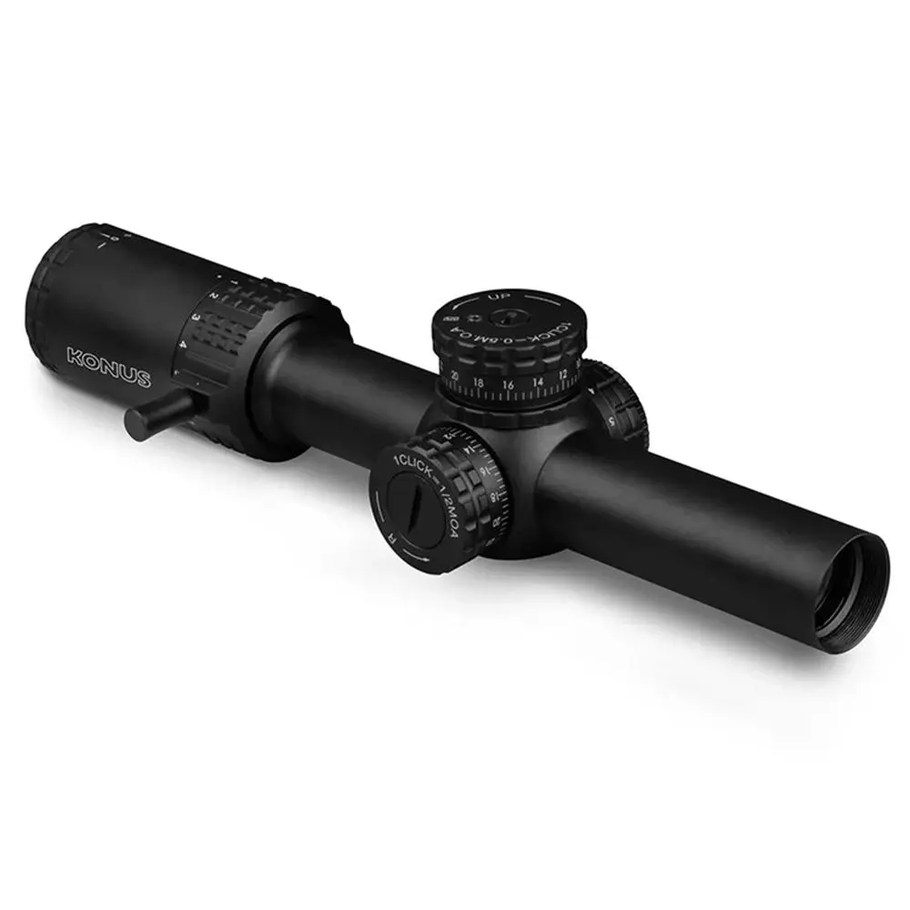 Konus Sultan Rifle Scope 1-10x24mm 30mm SFP Ballistic Circle Illum. Black