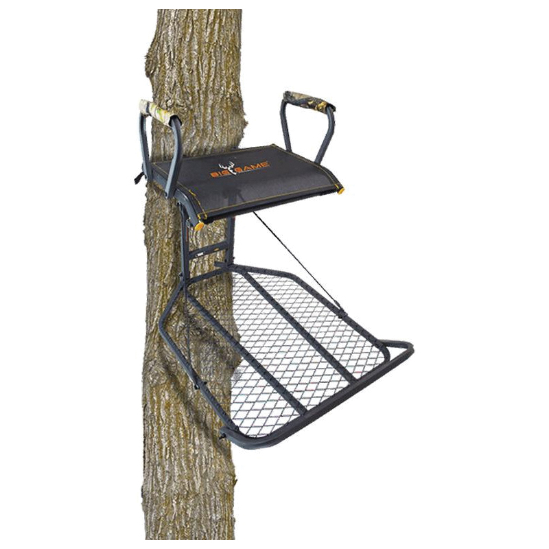 Big Game Treestands Captain XC 24" x 30" Hang-On Tree Stand, Black 300 lb