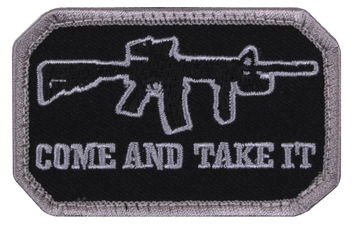 Rothco Come And Take It Morale Patch Black