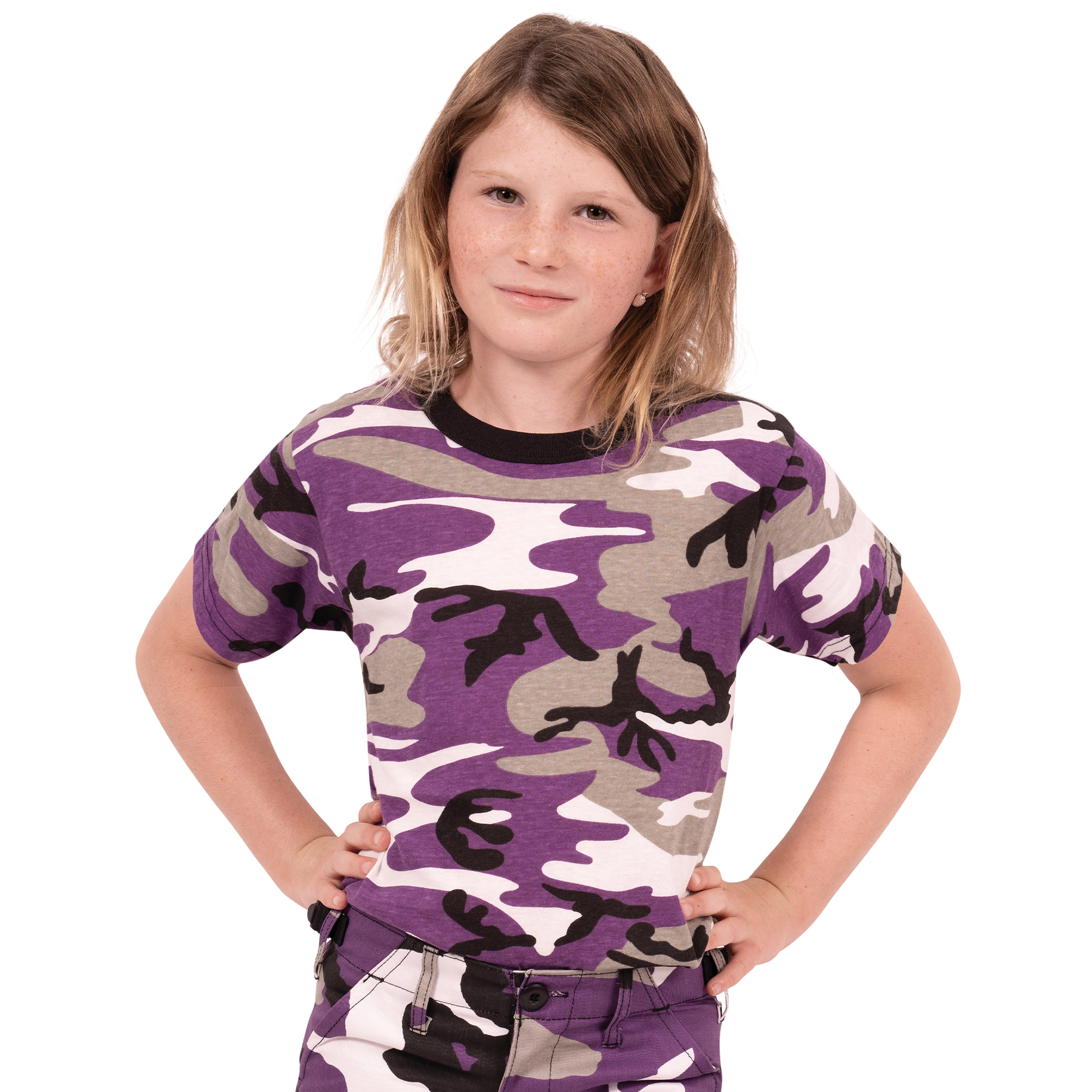 Rothco Kids Camo T-Shirt - Ultra Violet Camo, Large