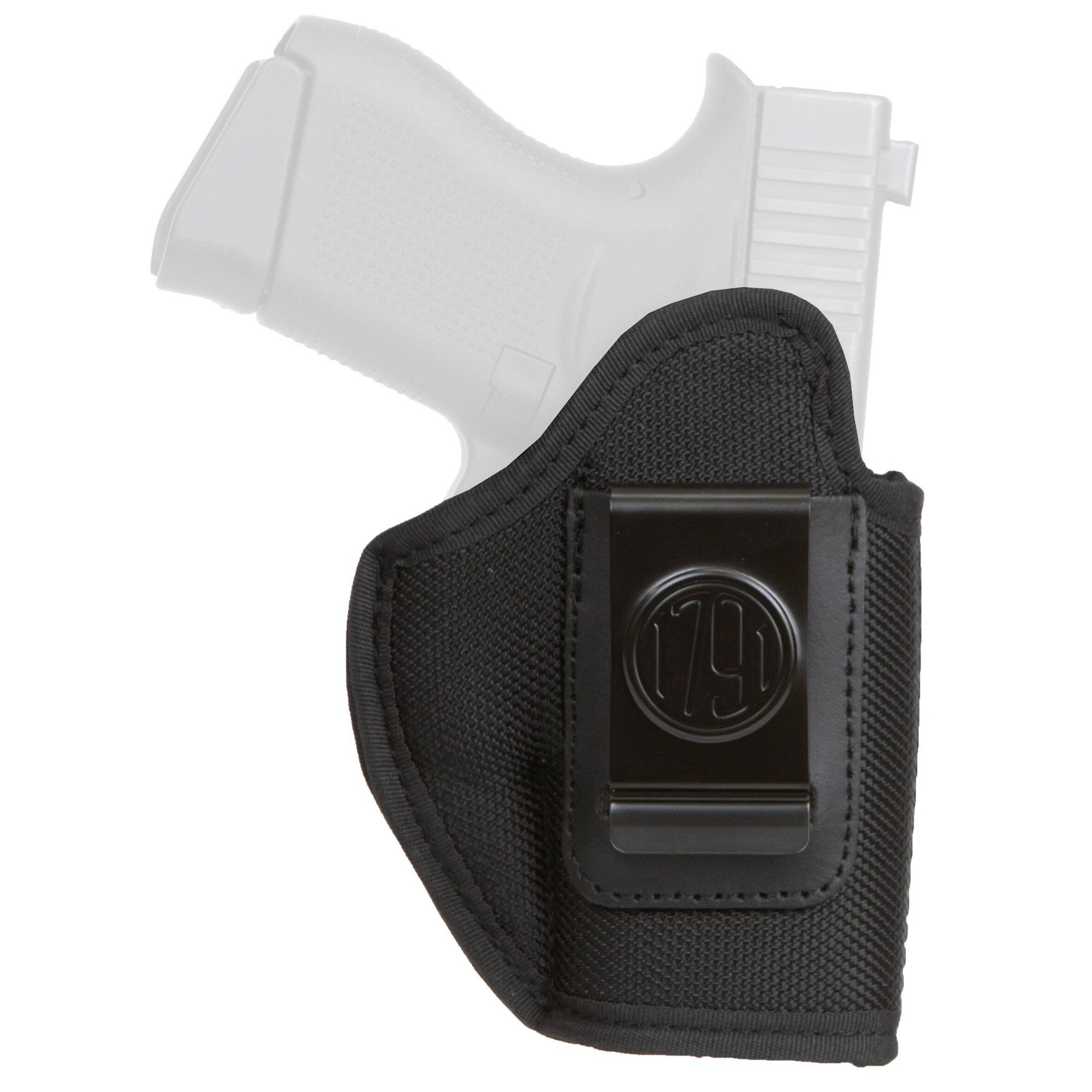 1791 Gunleather Premium Ballistic Nylon Size 3 IWB Right Hand Holster, Black - PNIWB3BLKR