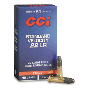 CCI Standard Velocity .22LR LRN 40 Grain 50 Rounds