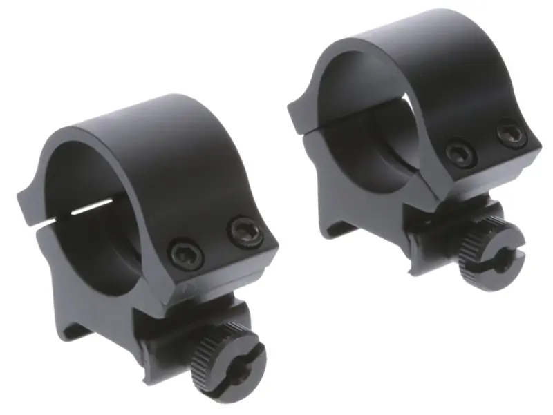 TruGlo TGTG8961B2 Lightweight Scope Rings Matte Black 1" High