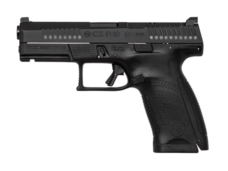 CZ P-10 C OPTICS READY 9MM PISTOL BLACK REVERSE MAG CATCH 2-15RD MAGS - No Credit Card Fees - Low, flat rate shipping